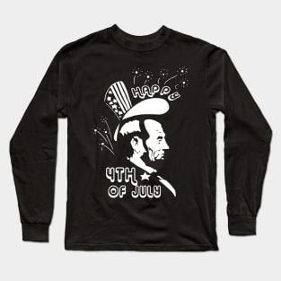 Abe 4th of July Design 1 Long Sleeve T-Shirt